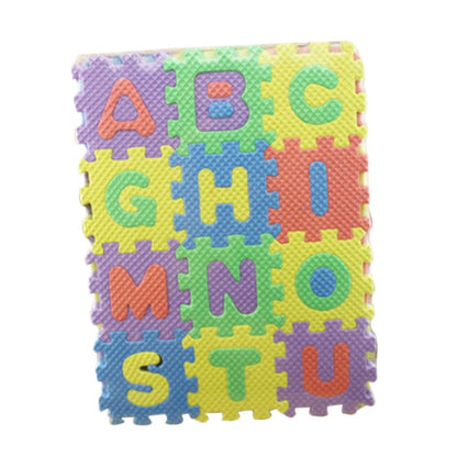 36 pcs Digital Alphabet Bubble Puzzle Mats