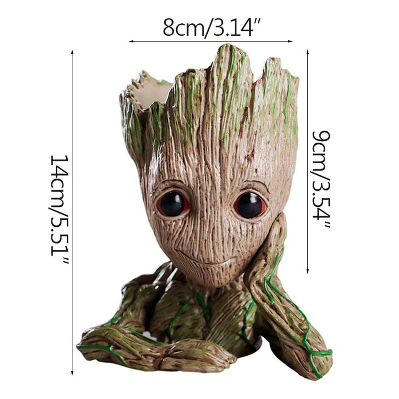 Flower Pot Baby Groot Flowerpot Planter Action Figures Tree Man Model Toy For Kids Pen Holder Creative Garden Flower Planter Pot