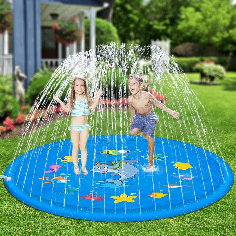 Outdoor Lawn Sea Animal Inflatable Water Sprinkler Play Pad