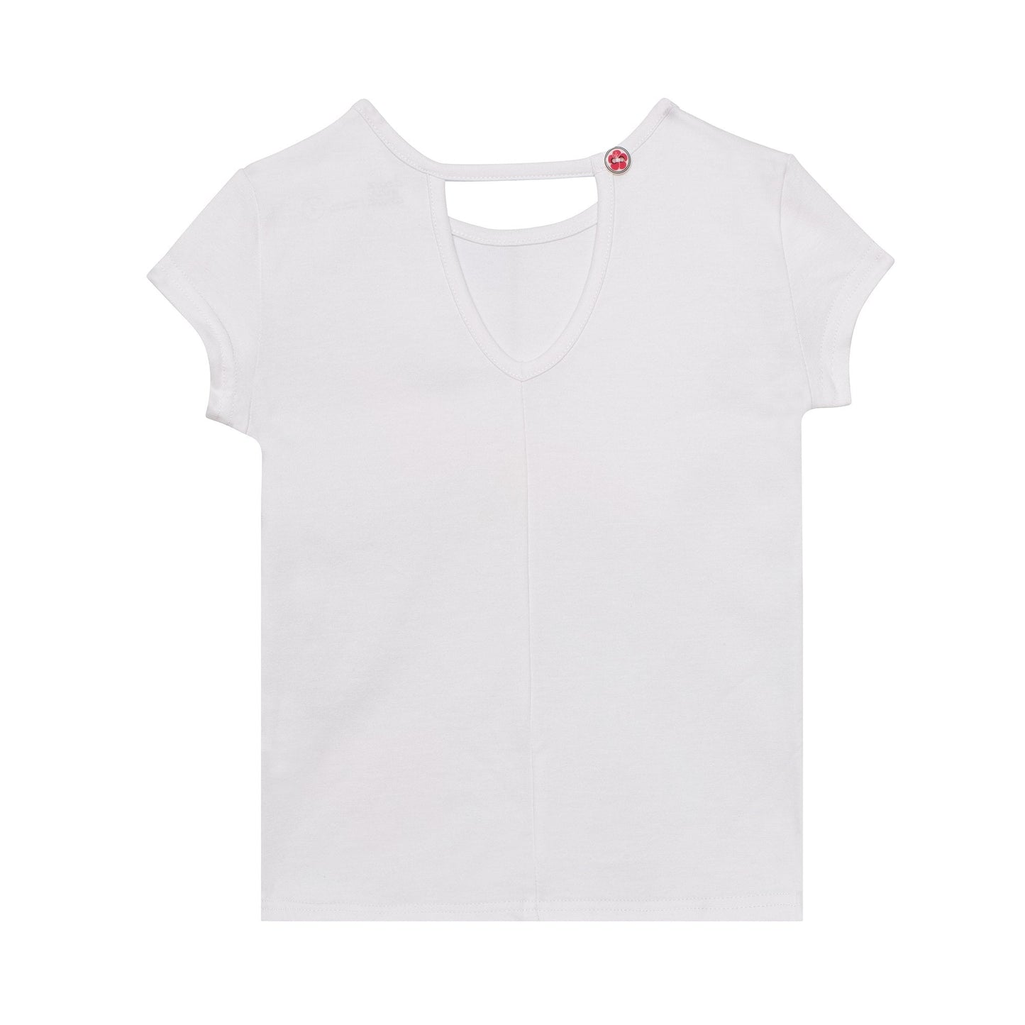 Organic Cotton Printed T-Shirt in White