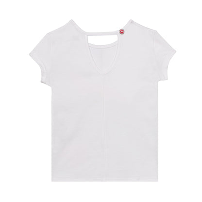 Organic Cotton Printed T-Shirt in White