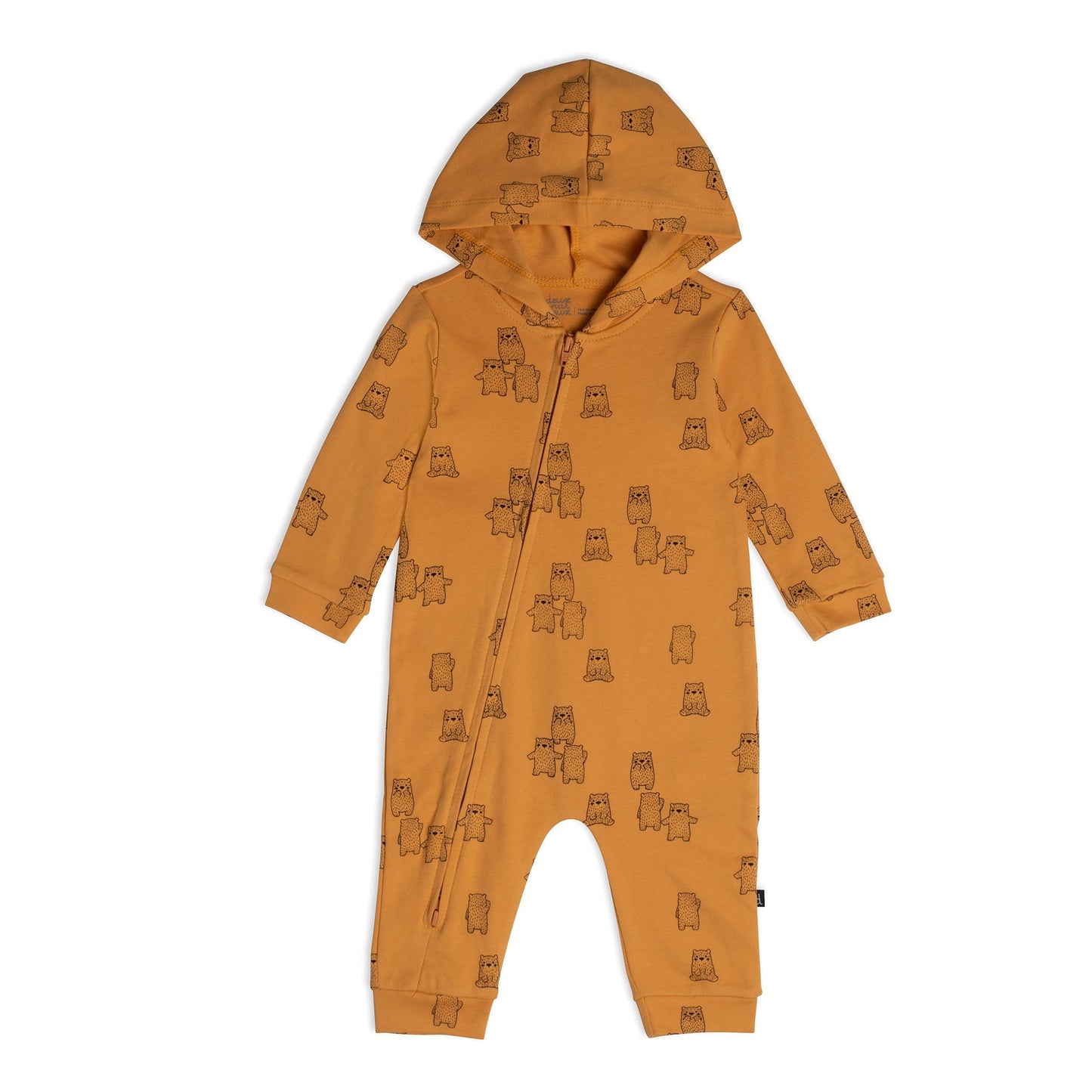 Organic Cotton Jumpsuit Teddy Bear Print