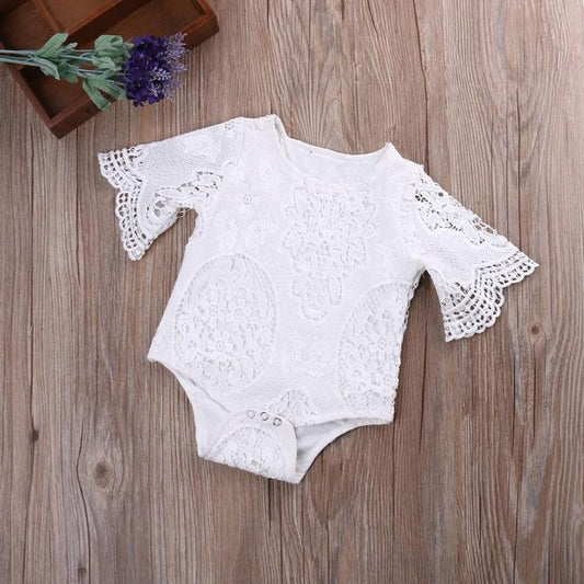 Baby Lace Ruffle Romper