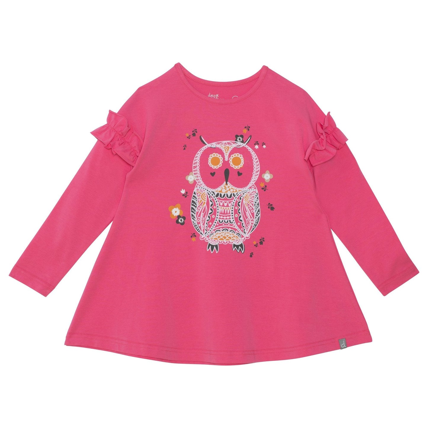 Organic Cotton Tunic With Print Fuchsia