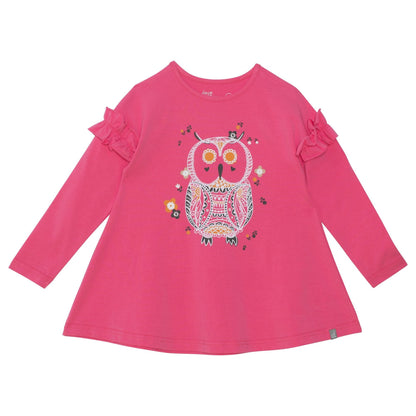 Organic Cotton Tunic With Print Fuchsia