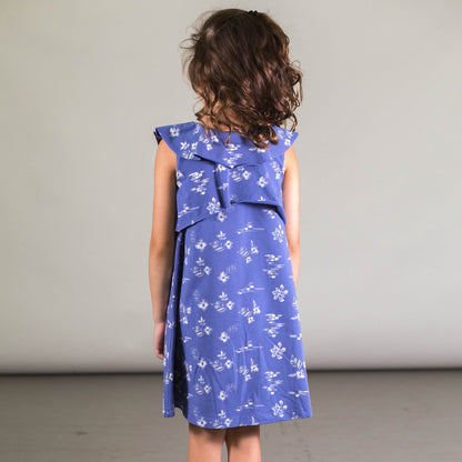 Organic Cotton Printed Ruffle Dress