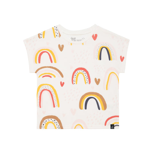 Organic Cotton Print T-Shirt Off White