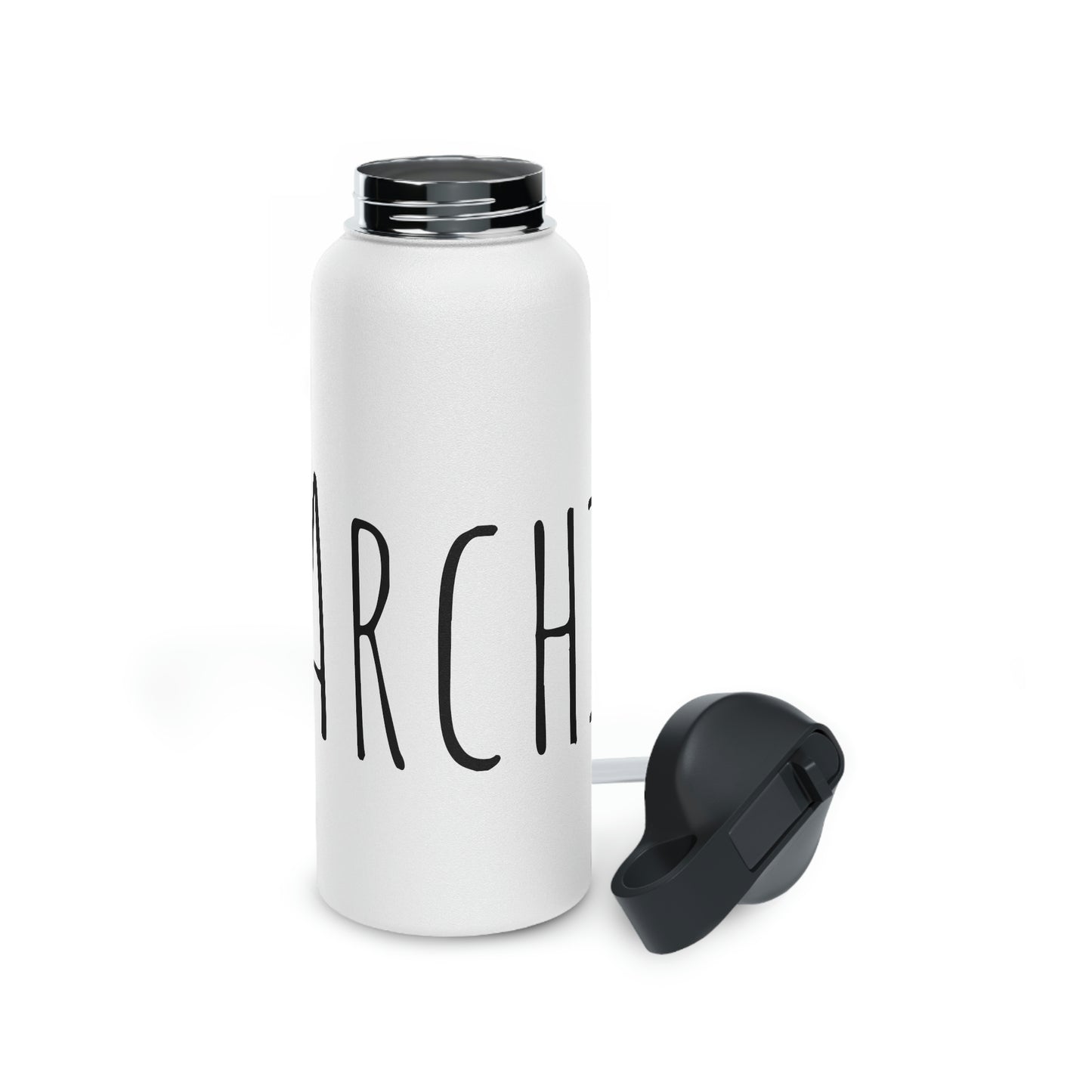 Custom Name- Stainless Steel Water Bottle, Standard Lid