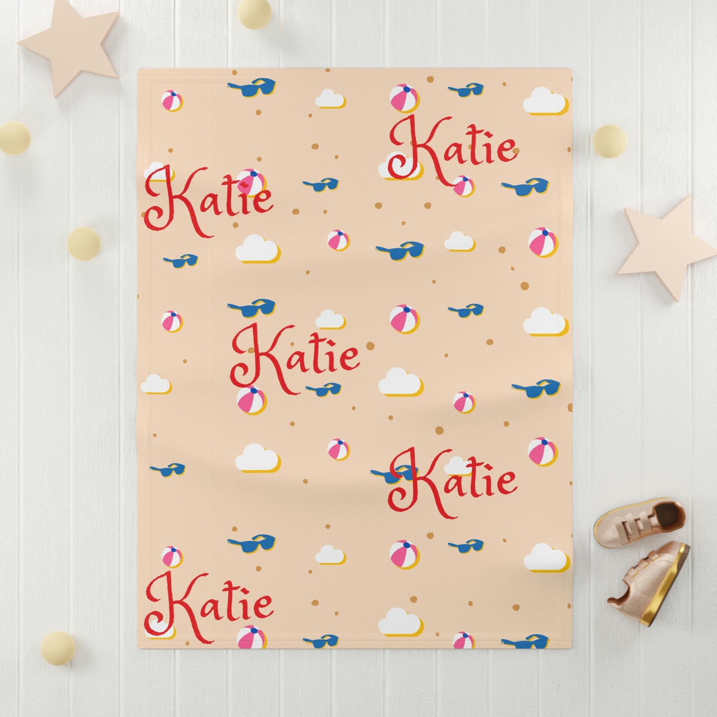 Custom Baby Name - Soft Fleece Blanket