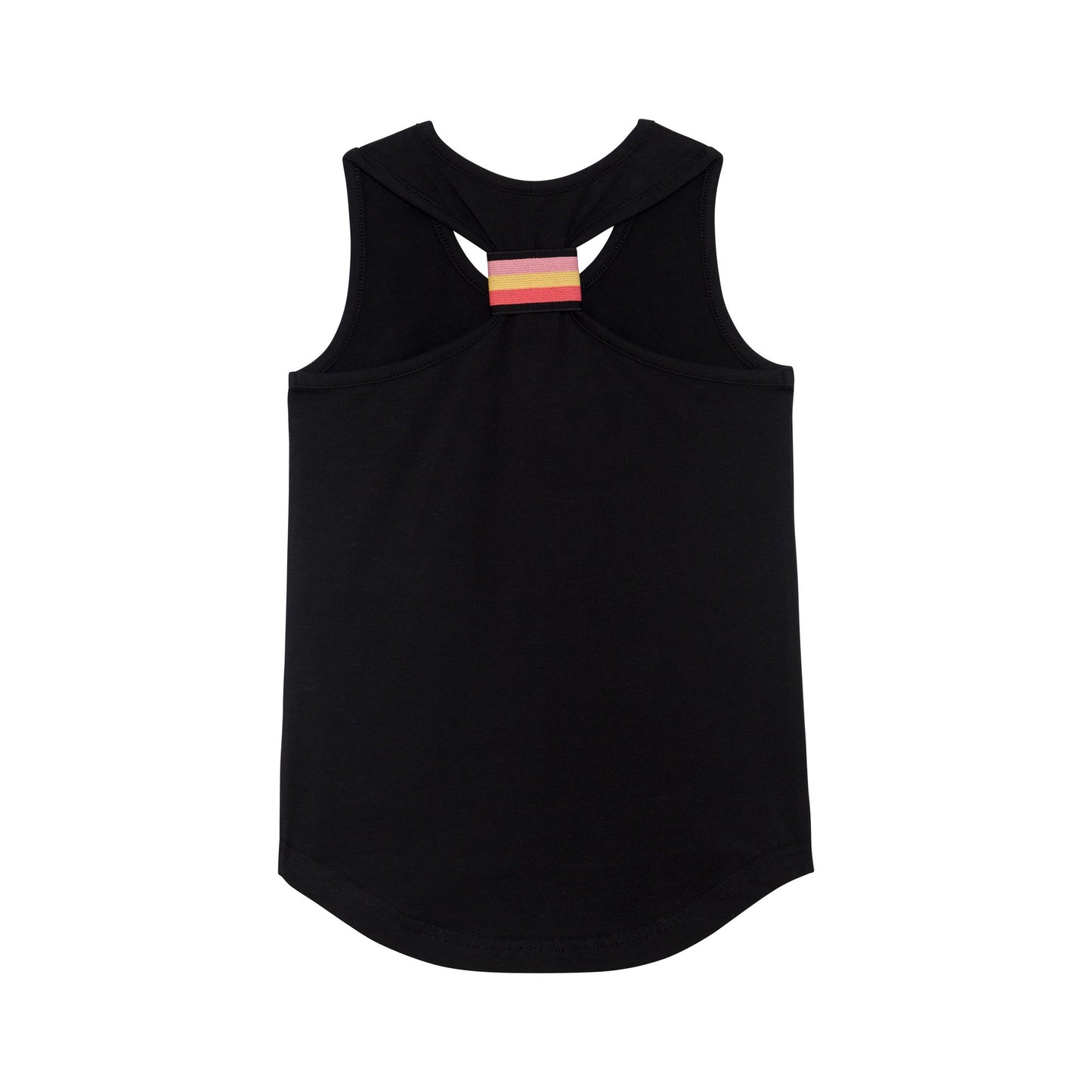 Organic Cotton T-Back Tank Top Black