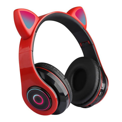 LED Cat Ear Noise Cancelling Headphones Bluetooth