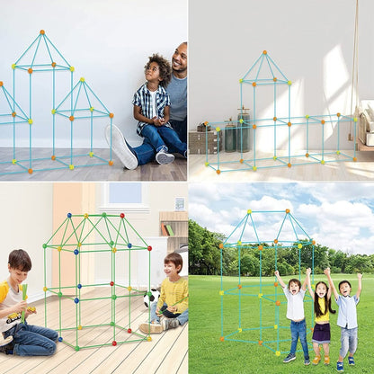 Magic Forts House Kids Fort Building Kit 72 Balls