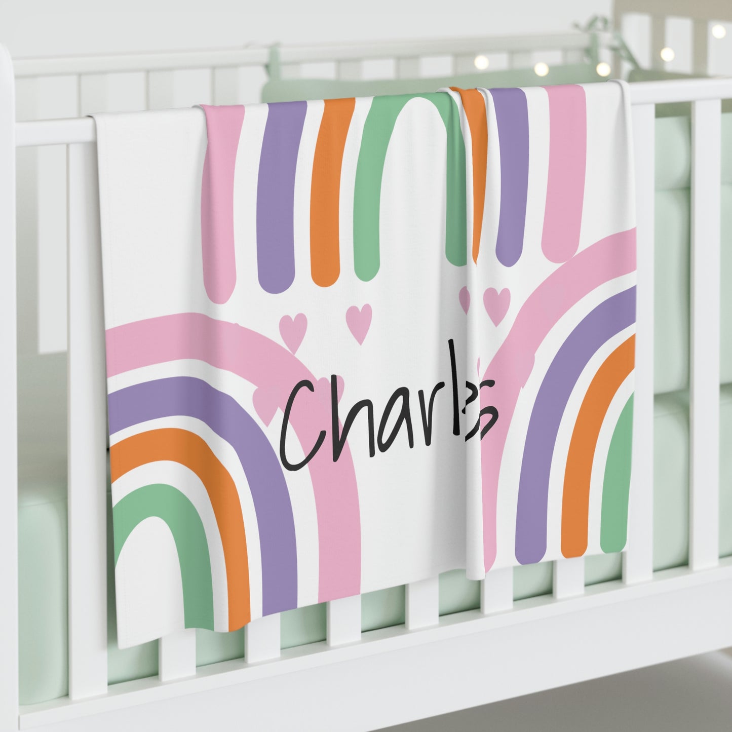 Customized name Baby Swaddle Blanket