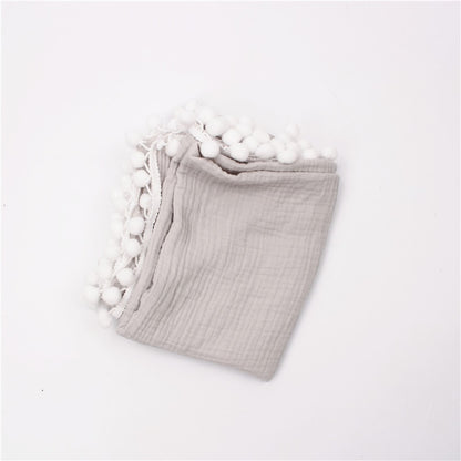 Organic Cotton  Baby Tassel Blankets