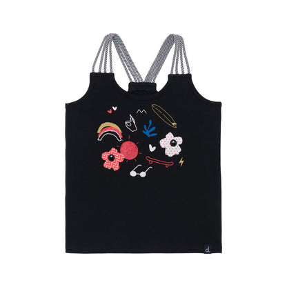 Organic Cotton Tank Top Black