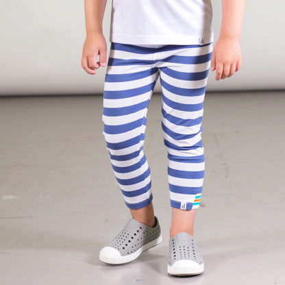 Organic Cotton Striped Capri Legging