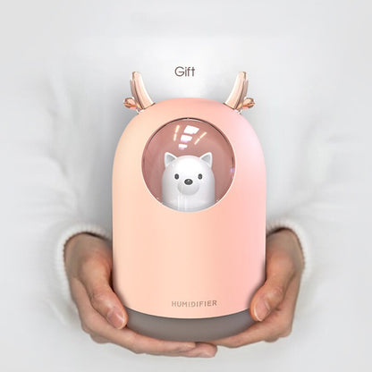 Animal Humidifier Rechargeable Night Light Kids Bedroom Aroma Diffuser Cool Mist Maker Air Creative Gift USB With Romantic Lamp