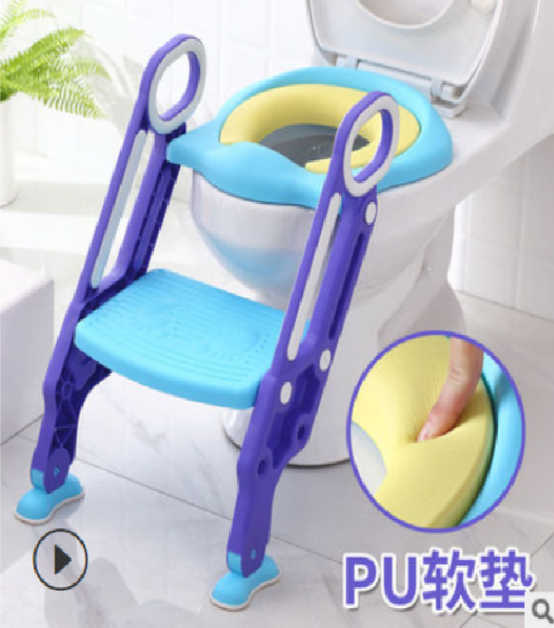 Children's toilet ladder toilet seat foldable male and female staircase type baby toilet frame cover baby seat gasket