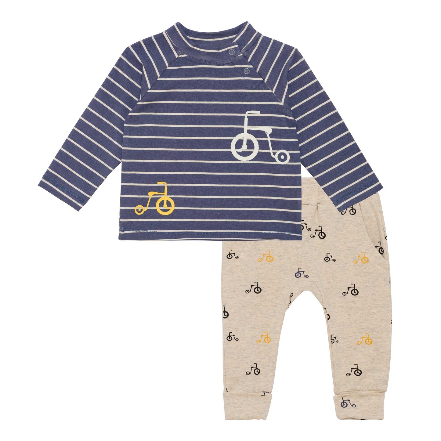 Organic Cotton Stripe Top and Evolutive Pant Set