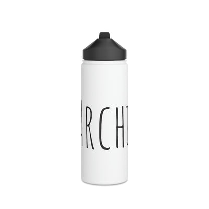 Custom Name- Stainless Steel Water Bottle, Standard Lid