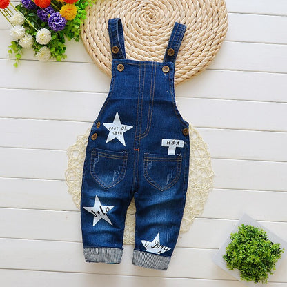 Toddler /Boys Long Pants Denim Overalls Dungarees