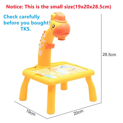 Kids Mini Led Projector Art Drawing Table